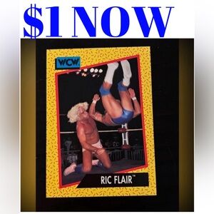 Ric Flair 1991 Impel WWE WCW Rookie RC Wrestling Card